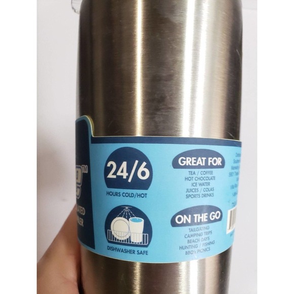 Nice Vacuum-Insulated Stainless Steel Tumbler with Straw 20 oz. Dishwasher Safe - Picture 4 of 7